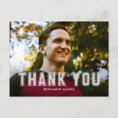 クラシック大学卒業ありがとうはがき ポストカード (正面)