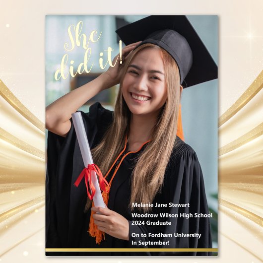 クラシック大学院フォトフォイル発表 箔招待状