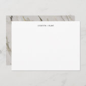 クラシック大理石ノートカード ノートカード (正面/裏面)