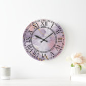 クラシック大理石ローマ数字ウォールクロック ラージ壁時計 (ホーム)