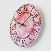 クラシック大理石ローマ数字ウォールクロック ラージ壁時計 (傾斜)