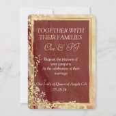 クラシック大理石結婚の 招待状 (正面)