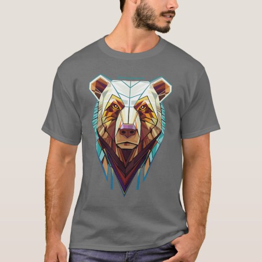 クラシック威厳のあるベアーアウトドアビベス Tシャツ (正面)