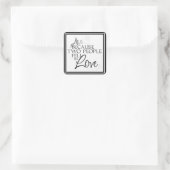クラシック婚約と結婚封筒用シール スクエアシール (バッグ)