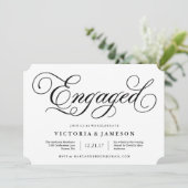 クラシック婚約パーティ招待状 招待状 (スタンド正面)