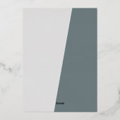 クラシック季節のごあいさつモダンシルバー金ゴールド 箔シーズンカード (裏面)