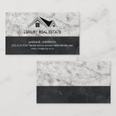 クラシック実在Estate Logo |大理石 名刺 (正面/裏面)