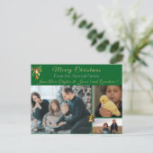 クラシック家族のクリスマスシーン ポストカード (スタンド正面)