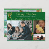 クラシック家族のクリスマスシーン ポストカード (正面/裏面)