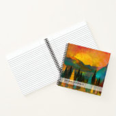 クラシック山脈バケツリストカスタムKeepsake ノートブック (内部)