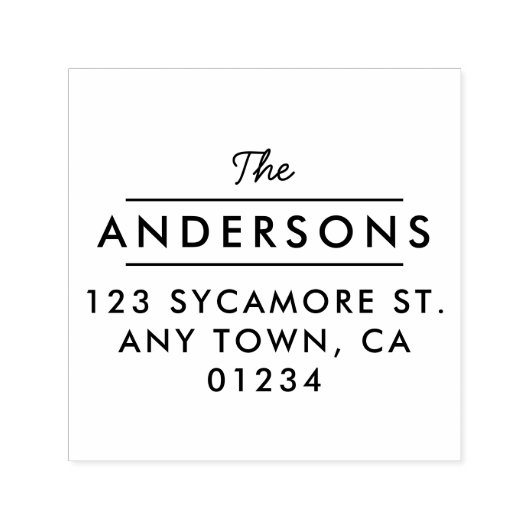 クラシック差出人住所スタンプ セルフインキングスタンプ (デザイン)