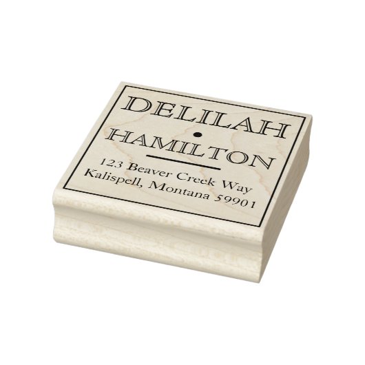 クラシック差出人住所スタンプ ラバースタンプ (スタンプ)