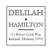 クラシック差出人住所スタンプ ラバースタンプ (インプリント)