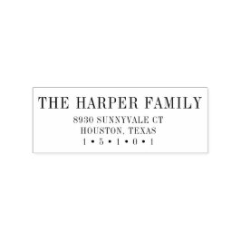 クラシック差出人住所スタンプ ラバースタンプ