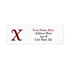 クラシック差出人住所ラベル ラベル