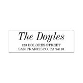 クラシック差出人住所型自己インキング印鑑 セルフインキングスタンプ (デザイン)