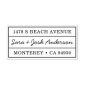 クラシック差出人住所結婚引っ越し祝いパーティー セルフインキングスタンプ (デザイン)