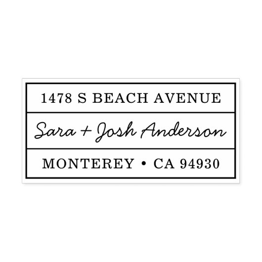 クラシック差出人住所結婚引っ越し祝いパーティー セルフインキングスタンプ (デザイン)