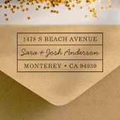 クラシック差出人住所結婚引っ越し祝いパーティー セルフインキングスタンプ