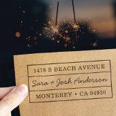 クラシック差出人住所結婚引っ越し祝いパーティー セルフインキングスタンプ