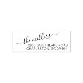 クラシック差出人住所自己インク入力スタンプ セルフインキングスタンプ