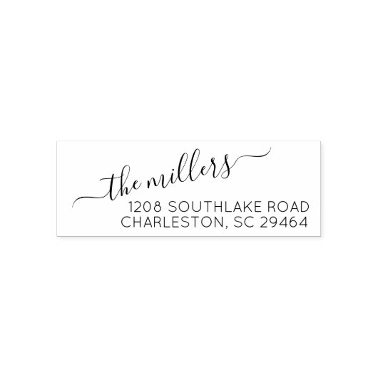 クラシック差出人住所自己インク入力スタンプ セルフインキングスタンプ (デザイン)