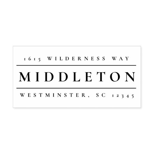 クラシック差出人住所 セルフインキングスタンプ (デザイン)