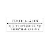 クラシック差出人住所 ラバースタンプ (インプリント)