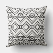 クラシック市松模様にモノクロエレガンス クッション (裏面)