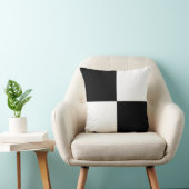 クラシック市松模様に板の裏面と白色パターン クッション (椅子)