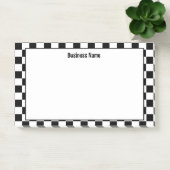 クラシック市松模様にPost-Itノート(白黒) ポストイット (オフィス)