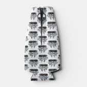 クラシック帆船カスタムの背景色 ボトルクーラー (裏面)