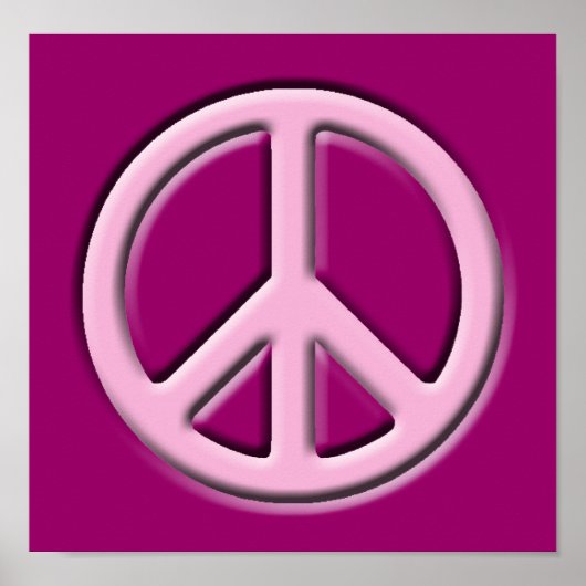 クラシック平和サイン ポスター (正面)