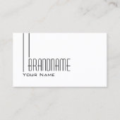 クラシック平白モダンシンプルプロフェッショナル 名刺 (正面)