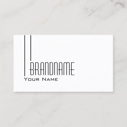 クラシック平白モダンシンプルプロフェッショナル 名刺 (正面)