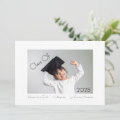 クラシック幼稚園モダン卒業 案内状 (スタンド正面)