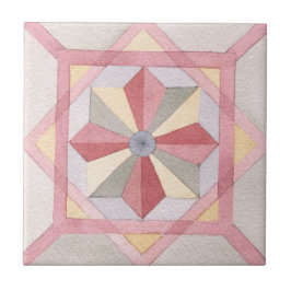 クラシック幾何学水彩北欧パターン タイル