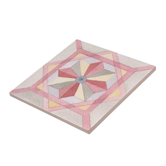 クラシック幾何学水彩北欧パターン タイル (側面)