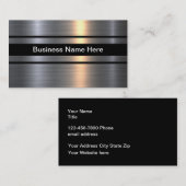 クラシック建築メタリック名刺 名刺 (正面/裏面)