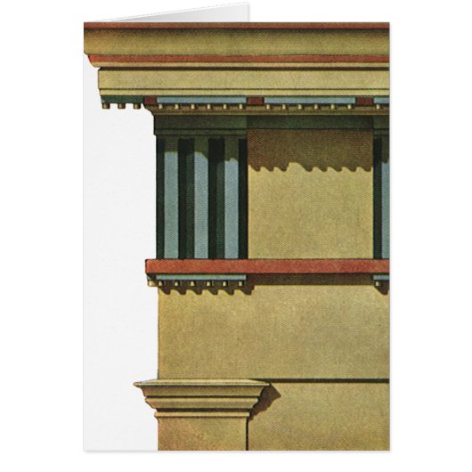 クラシック建築、寺院のエンタブラチュア (正面)