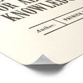 クラシック引用文バイパトリック・ネス ポスター (角)