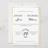 クラシック心エレガントの 招待状 (正面)