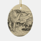 クラシック恐竜 セラミックオーナメント (右)