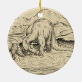 クラシック恐竜 セラミックオーナメント (裏面)