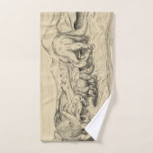 クラシック恐竜 バスタオルセット (ハンドタオル)