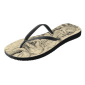 クラシック恐竜 ビーチサンダル (アングル)