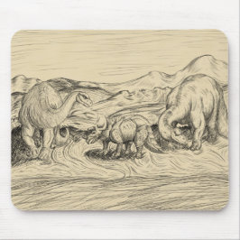 クラシック恐竜 マウスパッド