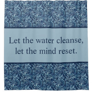 クラシック感動的引用文 シャワーカーテン