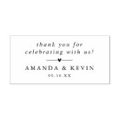 クラシック感謝パーソナライズされた結婚の ラバースタンプ (インプリント)