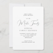 クラシック懇親会ミニマル招待状 (正面)